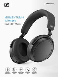 Casque d’écoute sans fil Momentum 4 de Sennheiser - 10-M4AEBT NOIR