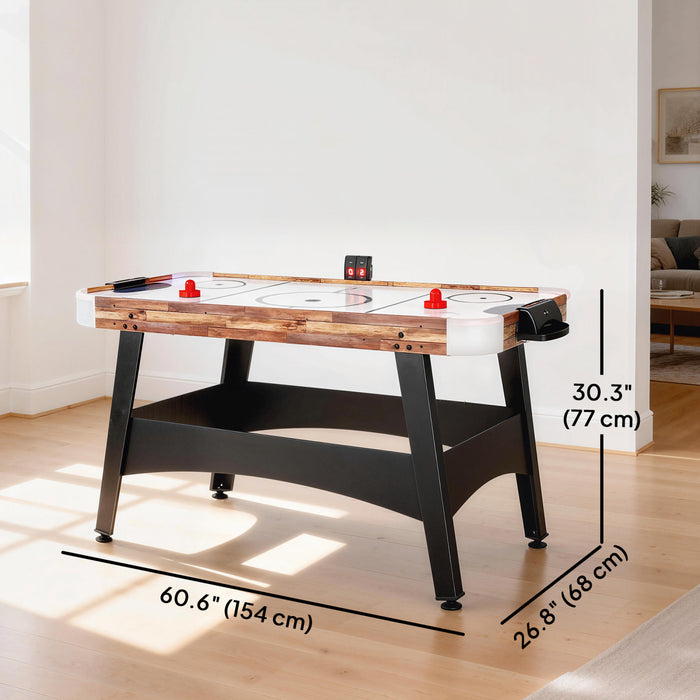 Soozier Table de hockey sur air 61\" avec tableau de score LED, palets