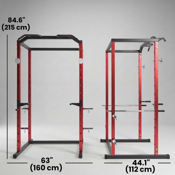 Cage de musculation Soozier, capacite de 450 kg avec hauteur reglable pour salle de sport a domicile