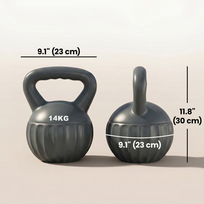 Soozier Kettlebell, Kettlebell de 14 kg avec Poignee Antiderapante