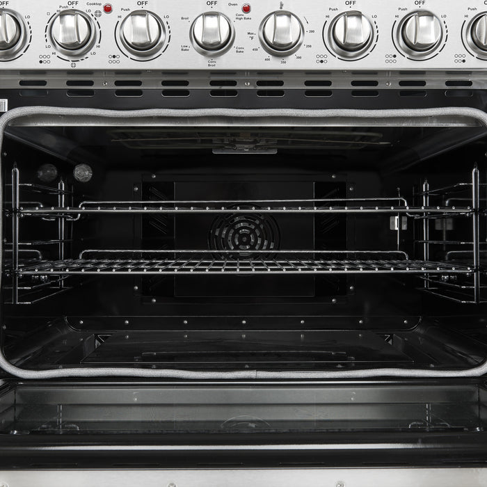 Cuisiniere electrique Paolo 36 pouces, acier inoxydable, 5,44 pi³ - FFSEL6011-36