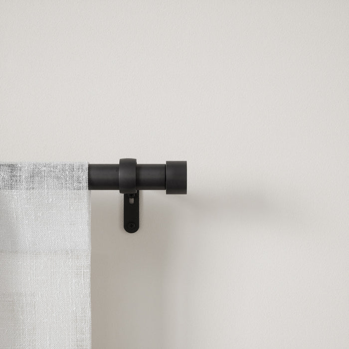  Tringle à rideaux extensible Cappa de Umbra noir mat de 1 po - 120 po à 180 po
