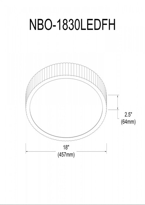 Plafonnier affleuré Nabisco de Dainolite en acrylique givré qui diffuse la lumière, avec fini blanc mat et ampoule à DEL de 30 W