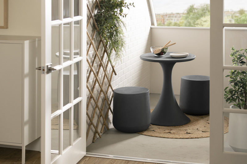 Table bistro Dalya pour la terrasse - gris foncé