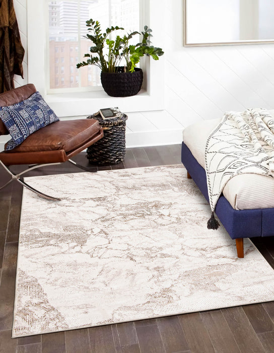 Carpette Nala ivoire - 5 pi 0 po x 8 pi 0 po   