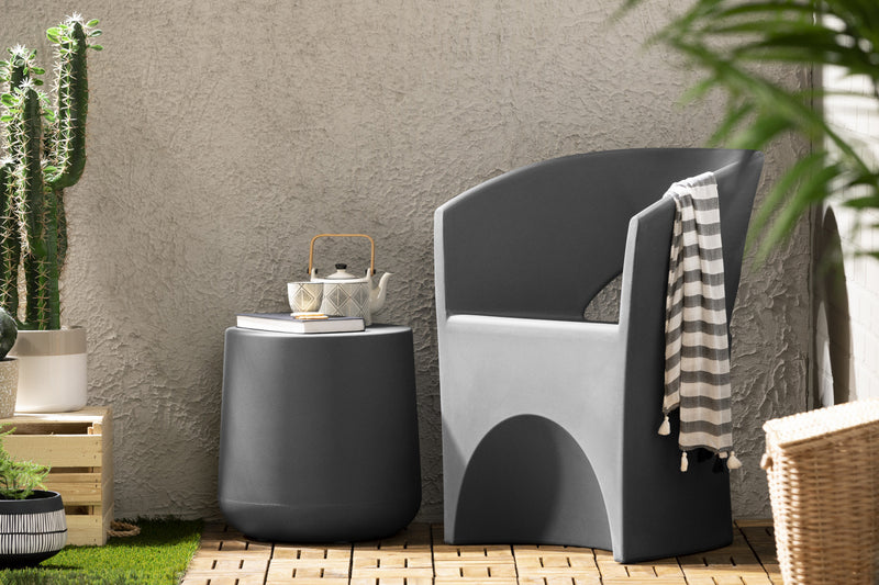 Dalya Fauteuil extérieur Gris foncé, de Meubles South Shore