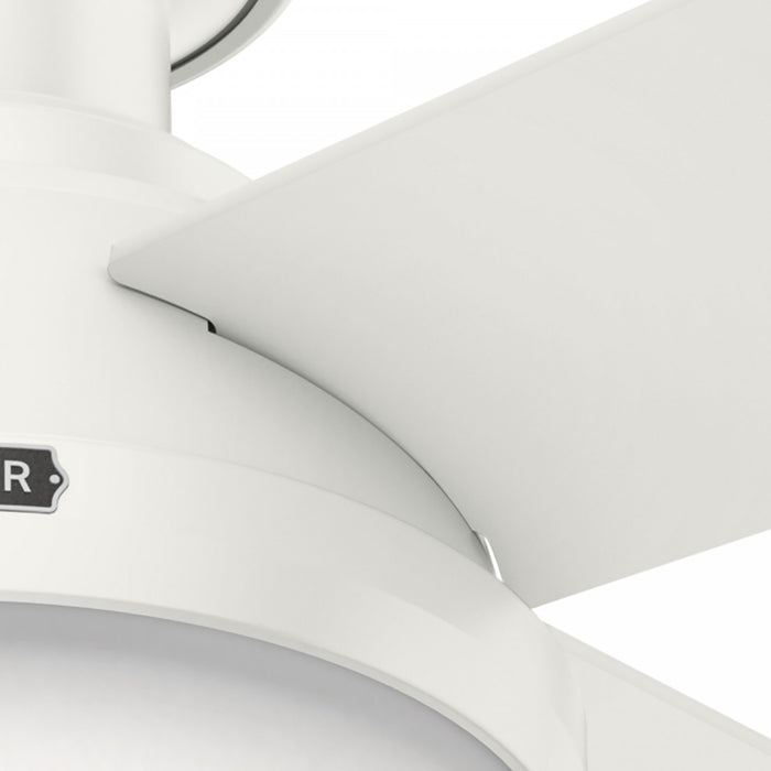 Ventilateur de plafond Dempsey avec luminaire - Blanc