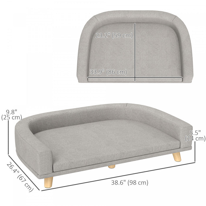 Canape Pour Chiens De Grande Taille Avec Housse Lavable
