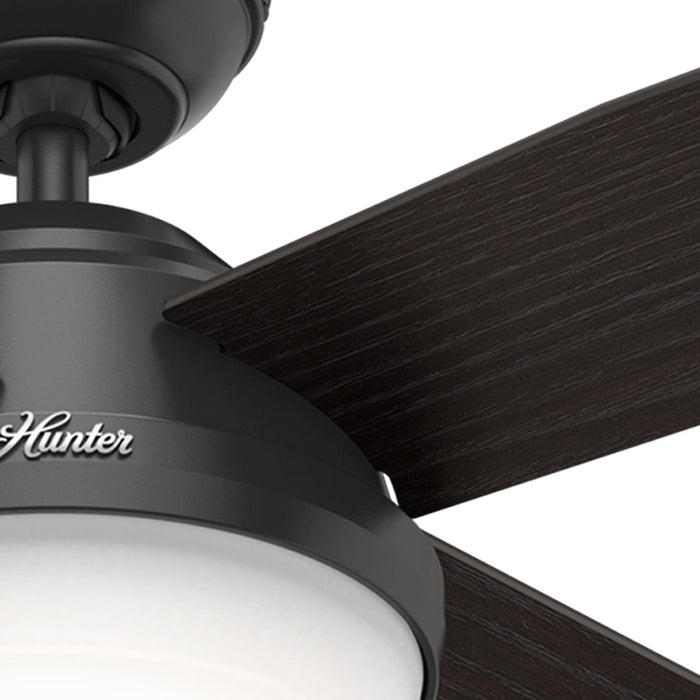 Ventilateur de plafond Dempsey avec luminaire - Noir