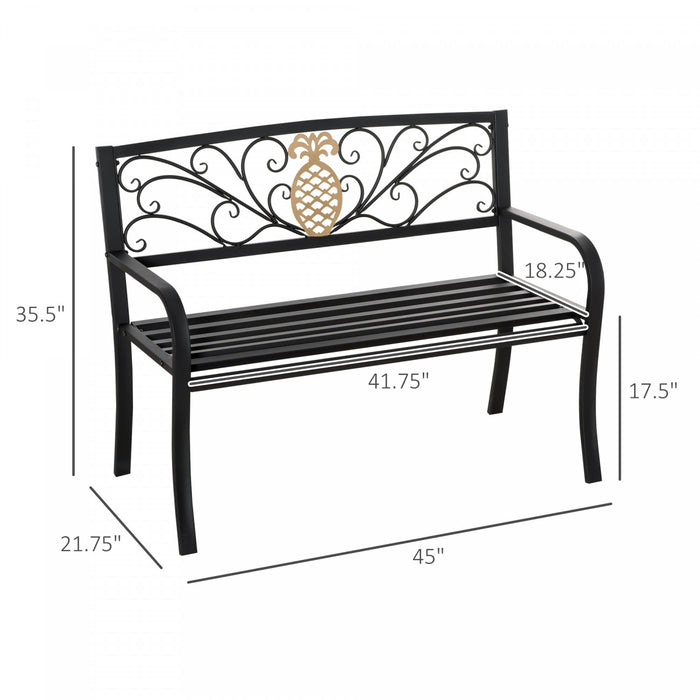 Banc De Jardin 2 Places Outsunny