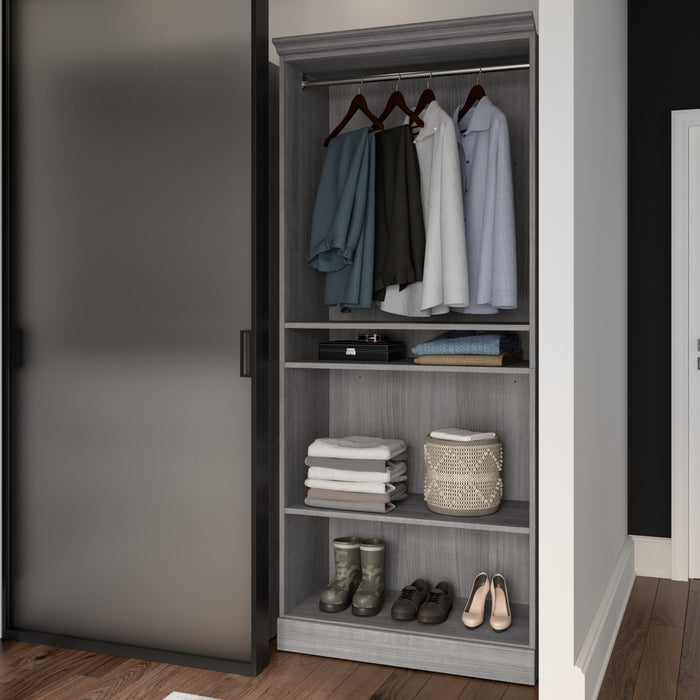 Organisateur de garde-robe Versatile de Bestar de 36 po (L) - gris platine