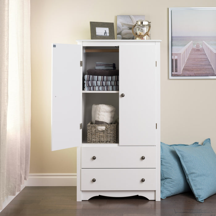 Sonoma Armoires A 2 Portes – Blanc