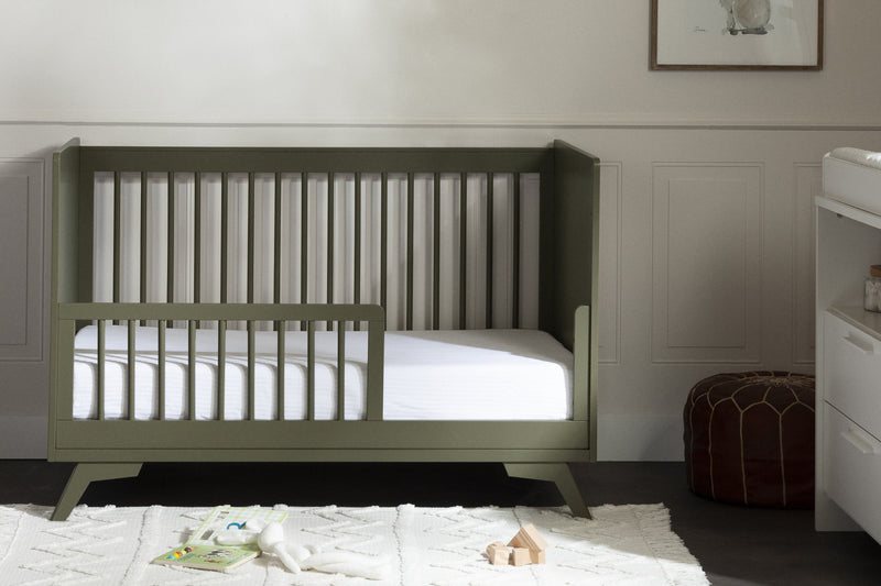 Garde-corps pour bambin pour lit de bébé Milos - vert olive