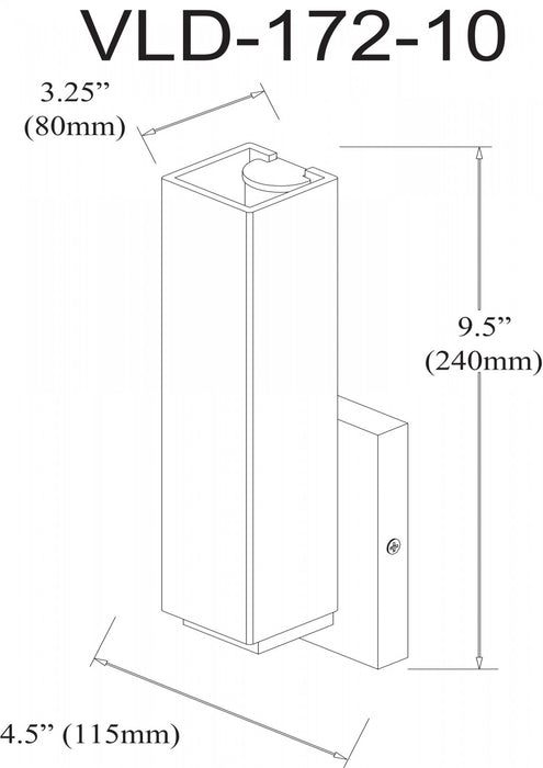 Applique murale Vonte de Dainolite en verre blanc, avec fini noir mat et ampoule de 12 W