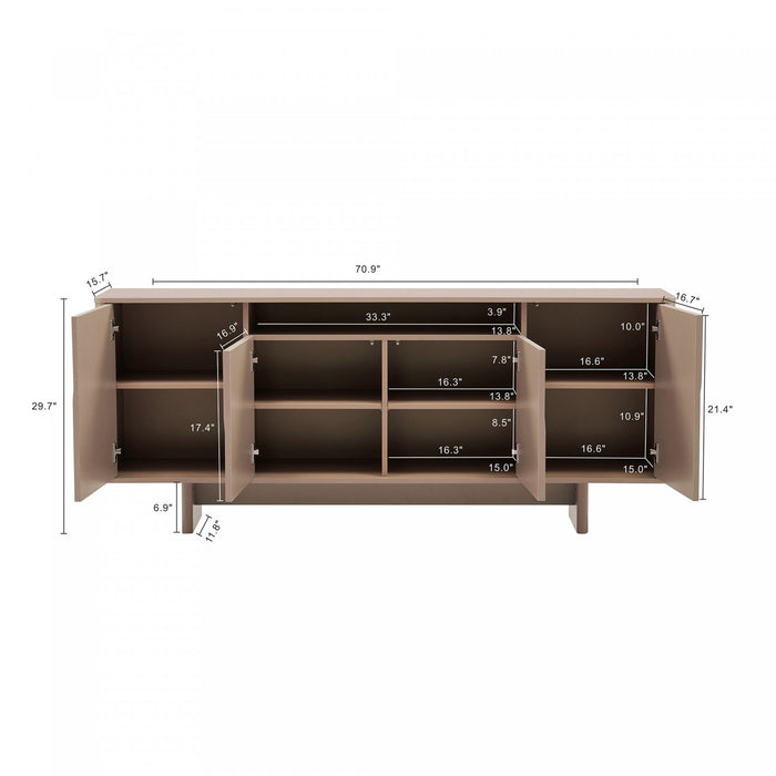 Buffet Ella Modern 71\" en moka