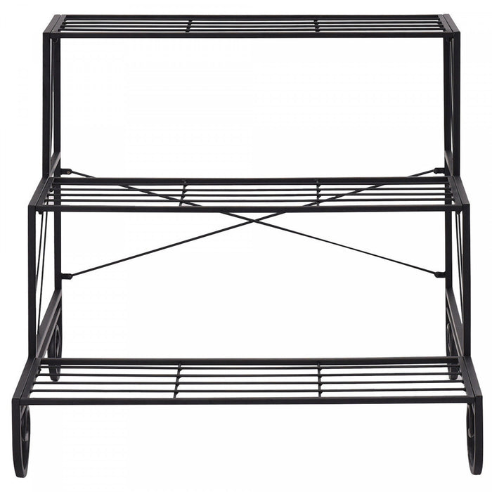 Etagere A Plantes En Metal A 3 Niveaux