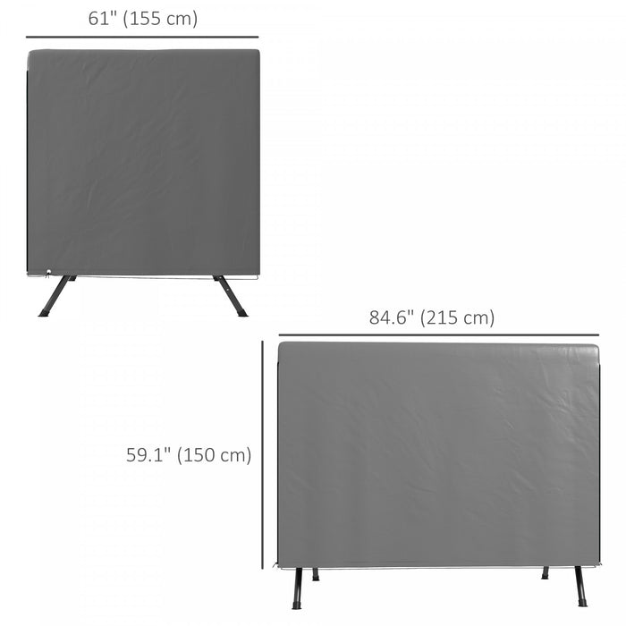 Outsunny Grande Housse Pour Balancelle De Patio, Gris Fonce