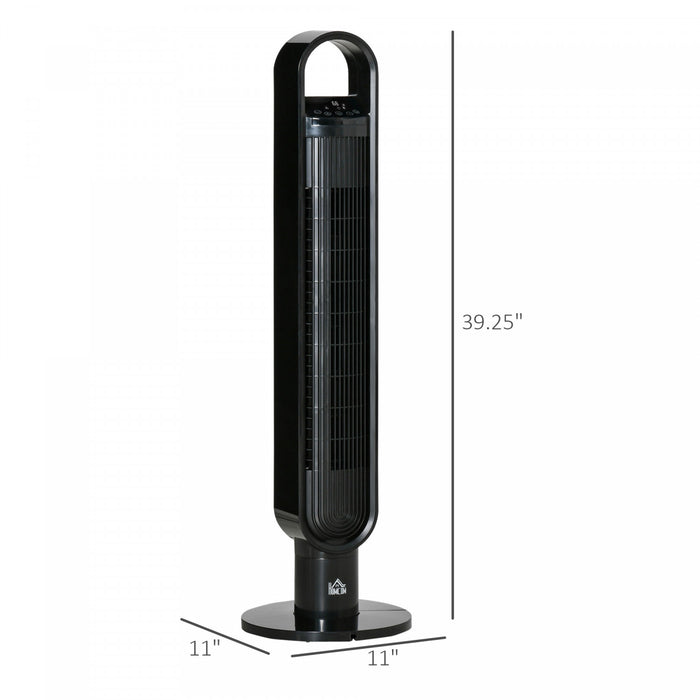 Homcom Ventilateur Tour Oscillant De 39 Po Avec Minuterie De 12 H