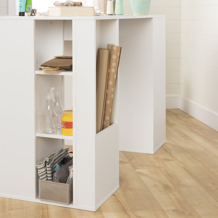 Crea Ensemble Table De Travail - Blanc Solide