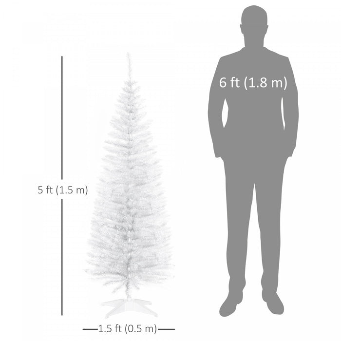 Homcom Arbre De Noel, Arbre De Noel Fin Avec Branches Realistes