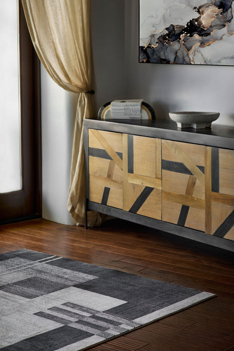 Tapis Contemporain Sorelle 8'11\" x 12'6\" en Gris