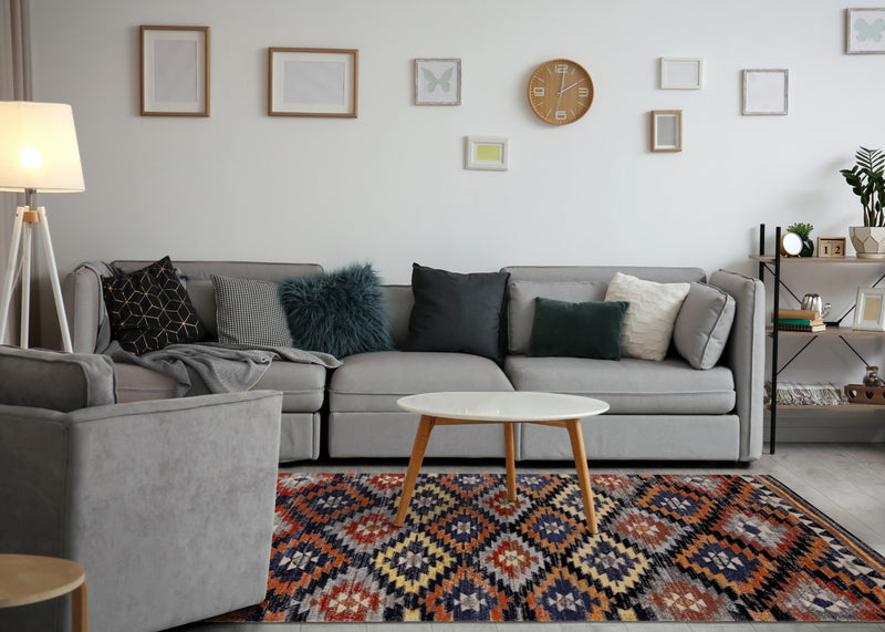Carpette Spring à motif lumineux du Sud-Ouest pour l'extérieur - 6 pi 7 po x 9 pi 6 po