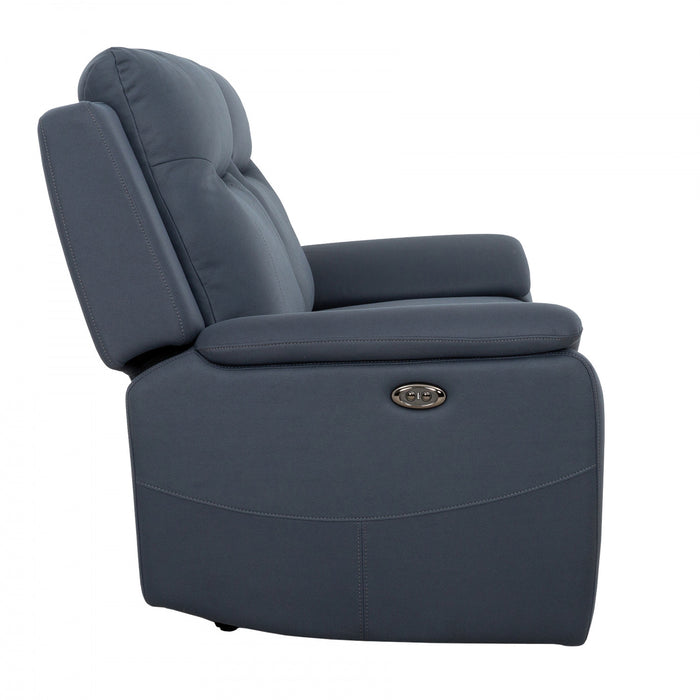 Sofa inclinable electrique Sutton de 81 po rembourre - Bleu