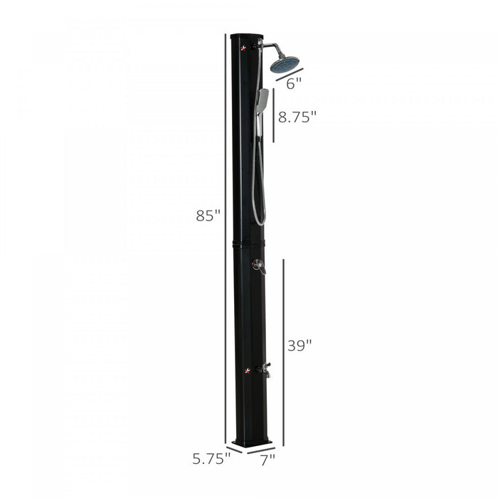 Douche Solaire Chauffante Outsunny 7ft Pour Piscine Exterieure