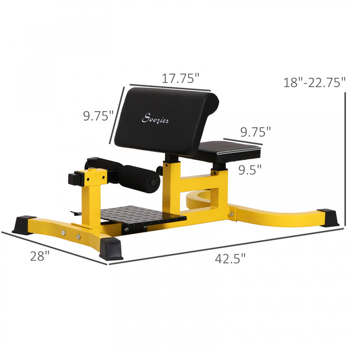 Soozier Multifonction Reglable Squat Machine Profonde Sissy Squat Jambe Exerciseur Push Up Ab Musculation A Domicile Gym Workout