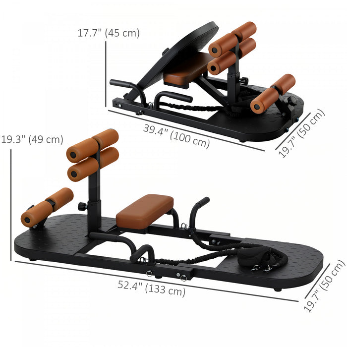 Soozier Machine De Poussee De Hanche De Machine De Squat De Sissy Pliable