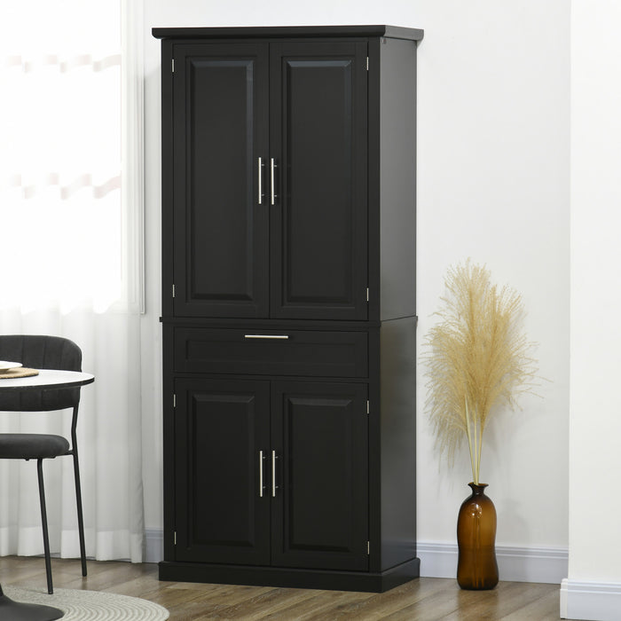 HOMCOM Armoire de rangement 72\" avec tiroir, etageres reglables