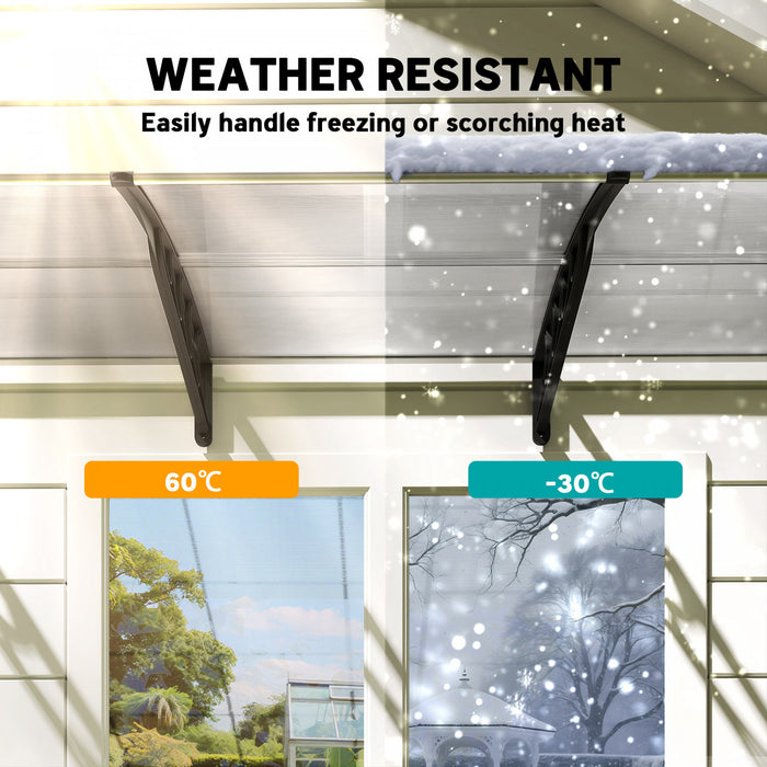 Outsunny Auvent de fenetre, Couverture de patio exterieur