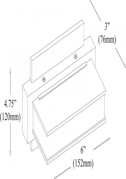 Lumière de coiffeuse murale Viola de Dainolite avec fini laiton vieilli et 1 ampoule à DEL
