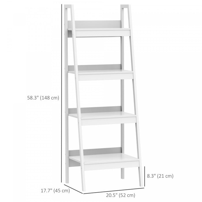 HOMCOM Lot de 2 Etageres Echelles 4 Niveaux, Presentation Multifonction
