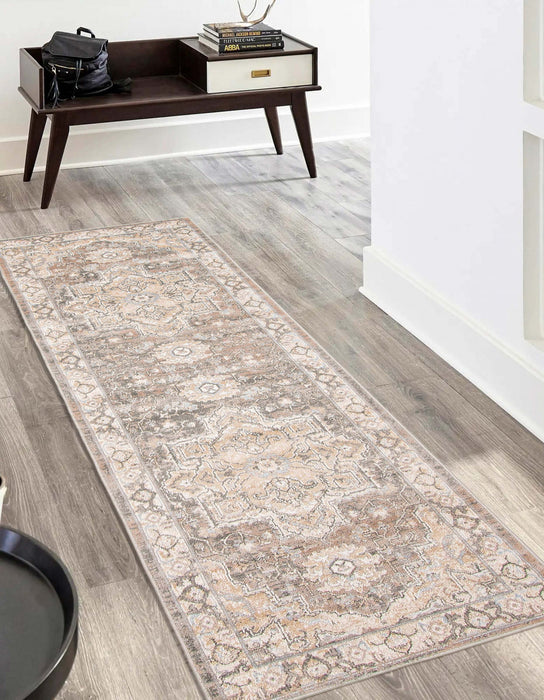 Carpette longue Ashby brun clair - 2 pi 8 po x 8 pi 2 po   