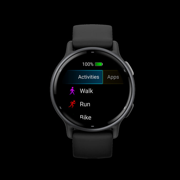 Garmin Vivoactive® 5 Montre Connectee - Fonctionnalites Avancees De Suivi De La Sante Et De La Condition Physique - Noir Et Ardoise