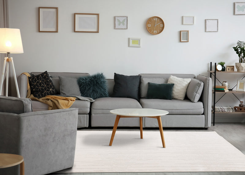 Carpette Hudson à motifs de rayures modernes - 7 pi 10 po x 10 pi 6 po