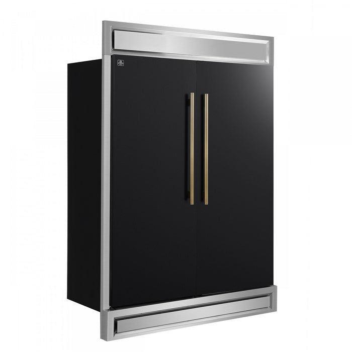 Refrigerateur/congelateur convertible Maderno de 60 po, noir, 27,2 pi³ – FFFFD1722-60MG-BLK
