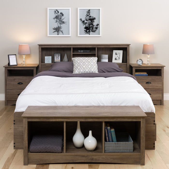 Tête de lit pour lit double et grand lit - gris délavé