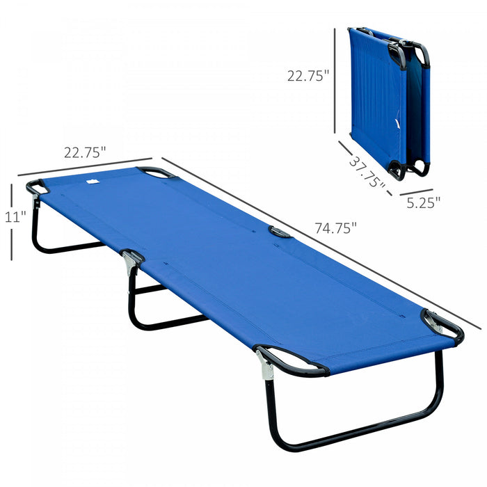 Lit De Camping Pliant Outsunny Pour Adultes Lit De Couchage Exterieur Portable