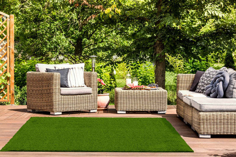 Tapis en Gazon Synthetique Contemporain 6'0\" x 9'0\" en Vert