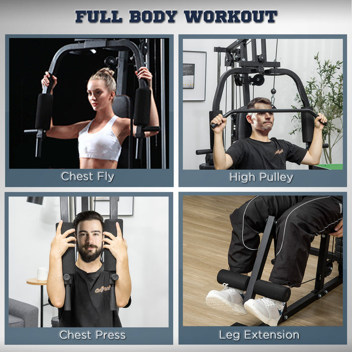 Soozier Machine De Gymnastique A Domicile Soozier Avec Pile De Poids De 99 Lb