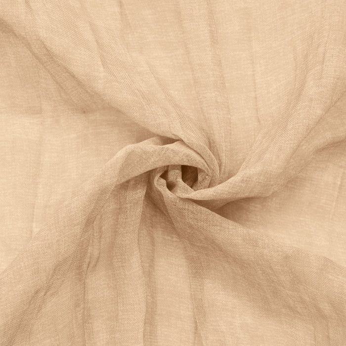 Panneau de rideau transparent Paloma abricot à double têtes d’Habitat - 52 x 63