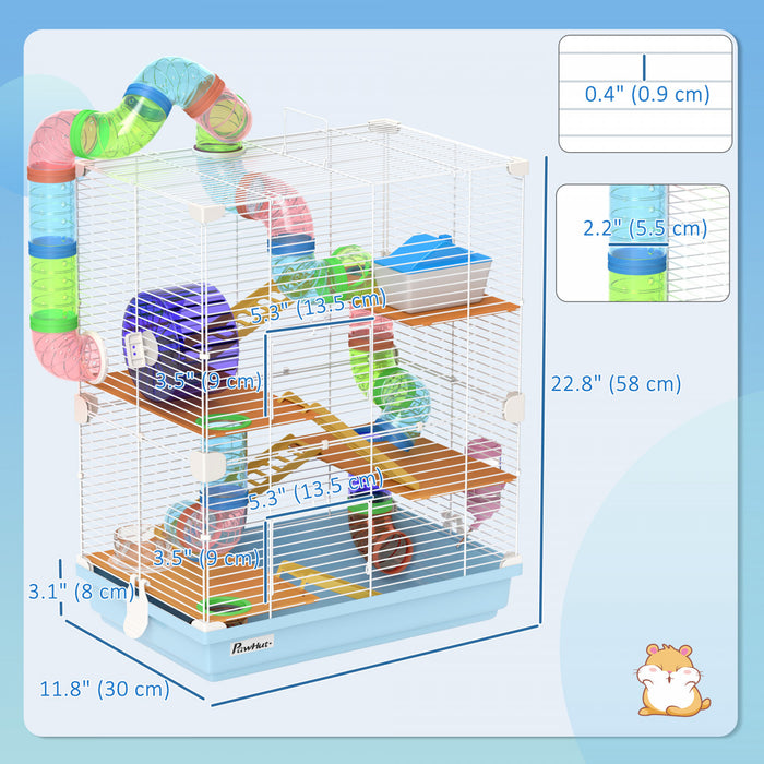 Cage A 5 Etages Pour Hamster, Cage Portable Pour Animaux