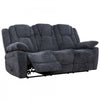 Renner 80 in. Upholstered Manual Reclining Sofa with Lever - Dark Grey | Sofa inclinable manuel Renner de 80 po rembourre avec levier - Gris fonce