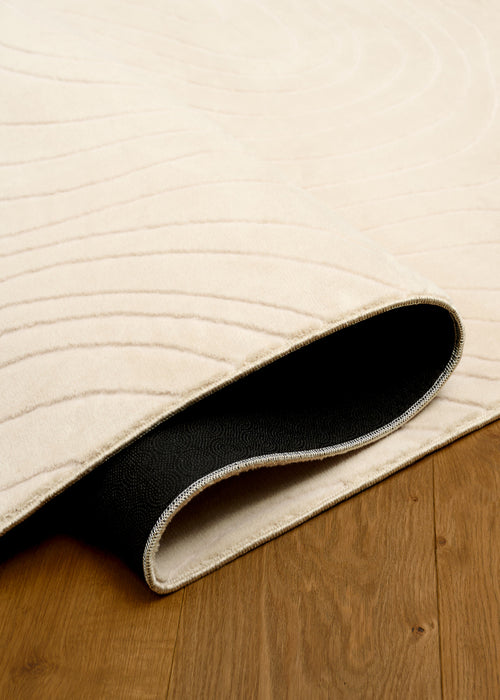 Tapis Lavable/Contemporain Somos 9'0\" x 12'0\" en Creme