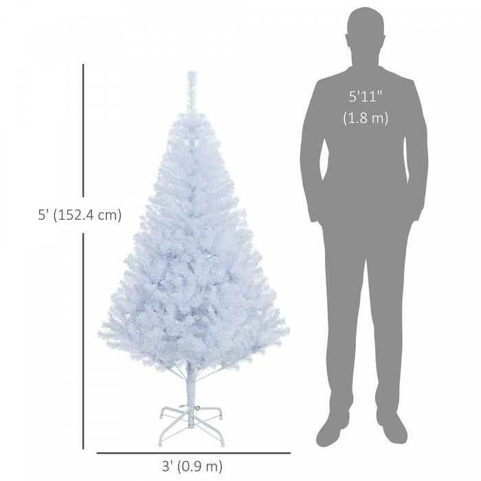HOMCOM Arbre de Noel artificiel de 5 pieds avec 536 pointes