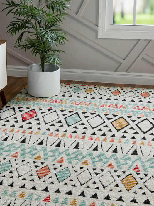 Tapis Contemporain Kaia 7'6\" x en Multi