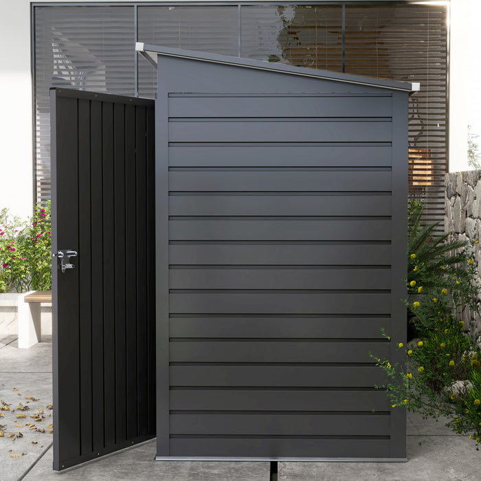 Outsunny Abri De Jardin En Metal Galvanise 8 X 4 Pieds Avec 2 Events
