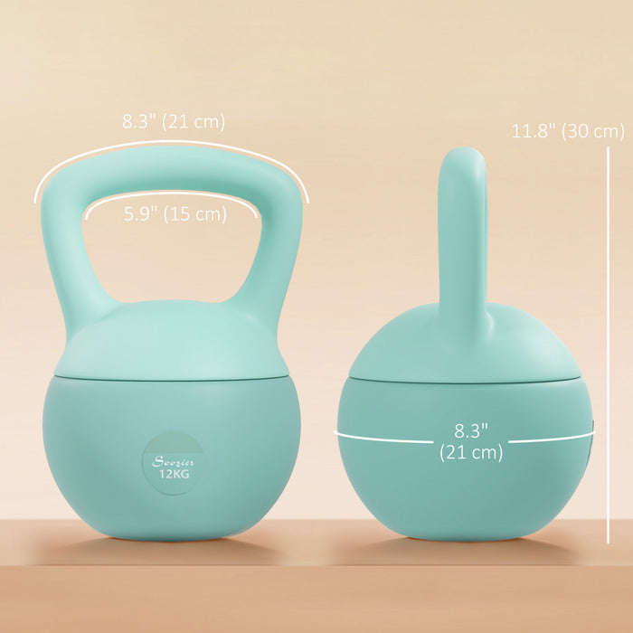 Soozier Kettlebell 12 kg, musculation et entrainement de force, vert